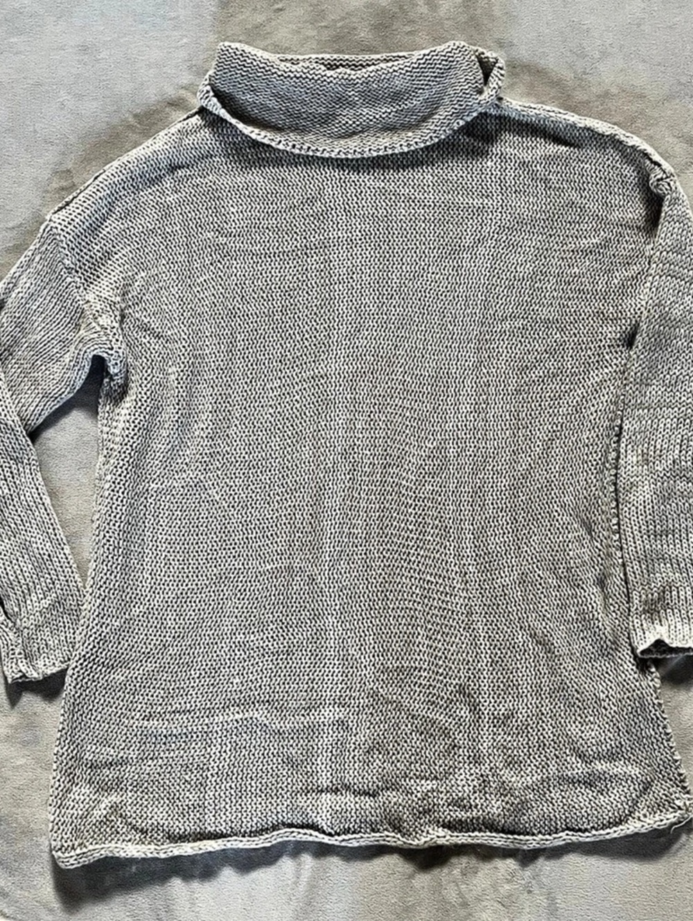 Gray Turtleneck Sweater